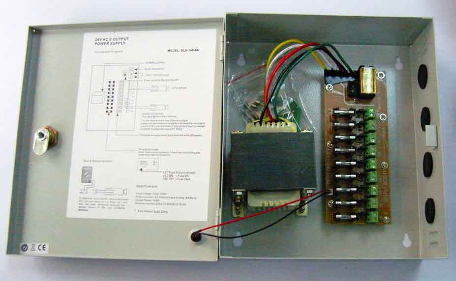 alimentation d'énergie de commutateur d'appareil-photo de télévision en circuit fermé d'alimentation d'énergie de télévision en circuit fermé de fusible de 12V 10A 9CH 120W ptc