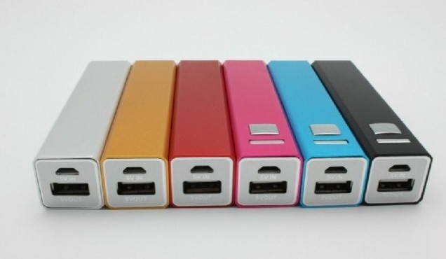 block d'alimentation électrique portatif d'USB de forme pourpre du rectangle 3200mAh pour le carnet