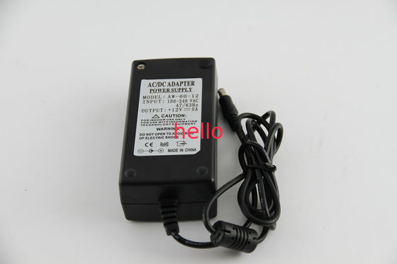 Adaptateur d'alimentation CC À C.A. d'IP54 12V 5A LED GB9254 EMC avec la protection de surcharge