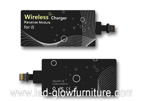 Récepteur de remplissage d'adaptateur de puissance de Qi de Smartphones de banque de récepteur sans fil de chargeur