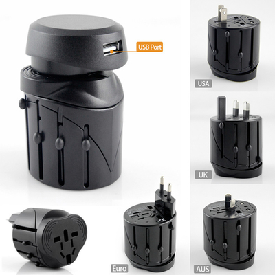 Adaptateur de courant alternatif De voyage international avec le port USB et fusible protégé