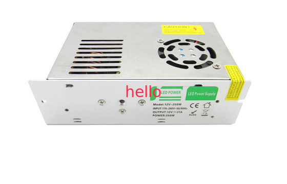 Haut adaptateur DC12V 250W, CE d'alimentation d'énergie de commutation d'Efficency certifié