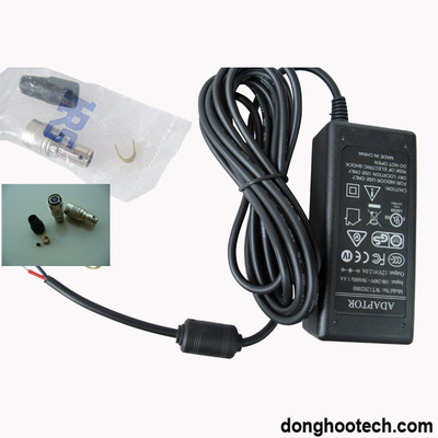 C.C noir/gris 6pin Hr10A-7p-6s (73) de l'adaptateur 12V d'alimentation d'énergie d'appareil-photo de commutation
