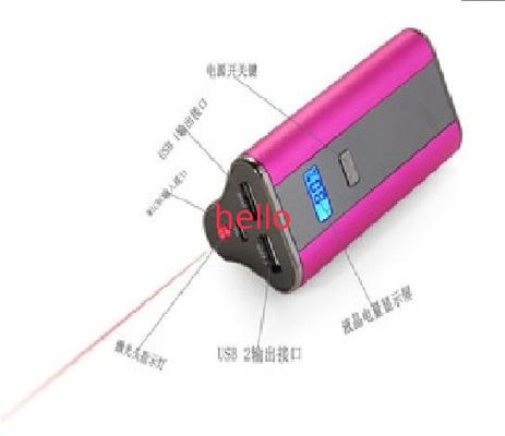 Alimentation d'énergie mobile de téléphone portable/voiture 5V avec LED 7800MAH