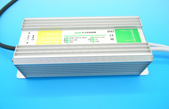 60w le condensateur électrolytique en aluminium IP68 imperméabilisent le conducteur constant du courant LED d'alimentation d'énergie