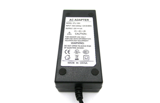 la FCC de bureau d'approvisionnement d'alimentation CC Du Salut-pot 12V 4A pièce 15 la classe B pour des caméras de sécurité