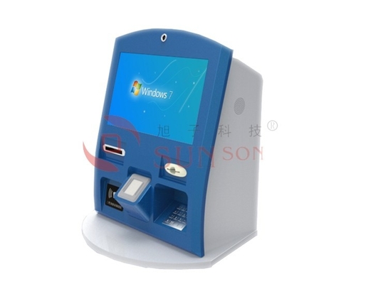 Bureau mobile de kiosque de carte de banque, moniteur d'écran tactile de kiosque de bâti de mur