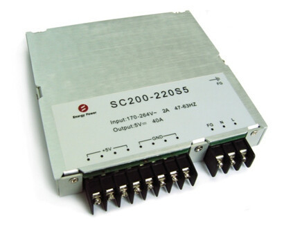 200W alimentations d'énergie de la puissance élevée AC-DC 5V à sortie unique SC200-220S5