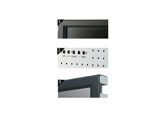 Double moniteur de contact de cadre ouvert de point de 19 pouces avec 75/100 montage de VESA