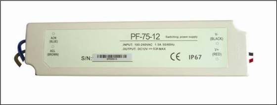 Mini C.A. constant du conducteur 240V de la tension LED de 75W 60Hz, conducteur à haute tension de 300VAC LED
