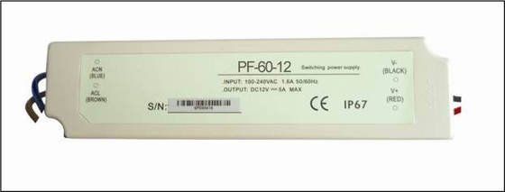 LED allumant 60 C.C constant du conducteur IP67 24V de la tension LED de watt, fiabilité élevée