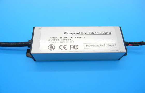 Conducteur imperméable 12V 3A 36W AC100-240V d'IP68 LED pour le tube de LED, court-circuit