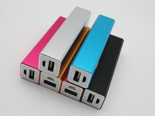 block d'alimentation électrique portatif d'USB de forme pourpre du rectangle 3200mAh pour le carnet