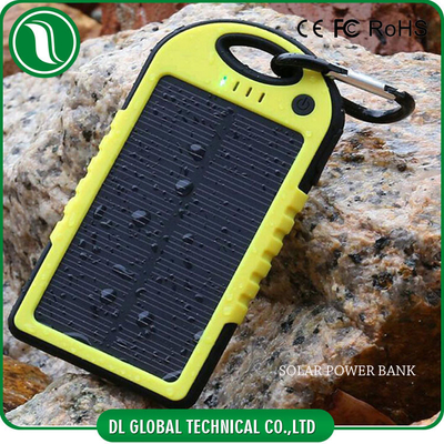 Banque mobile portative ultra mince de batterie d'énergie solaire de banque de puissance de 4000mah 5000mah