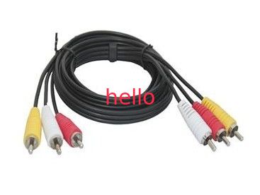 Câble à grande vitesse de transfert des données d'USB, câble audio de RCA /Video
