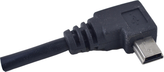 Mini USB 5P câble industriel d'USB d'appareil-photo de CCD de 90 degrés pour le transfert des données