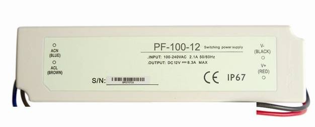 Portable 24 conducteurs constants 100W, conducteur extérieur de la tension LED de contrat de volt de LED