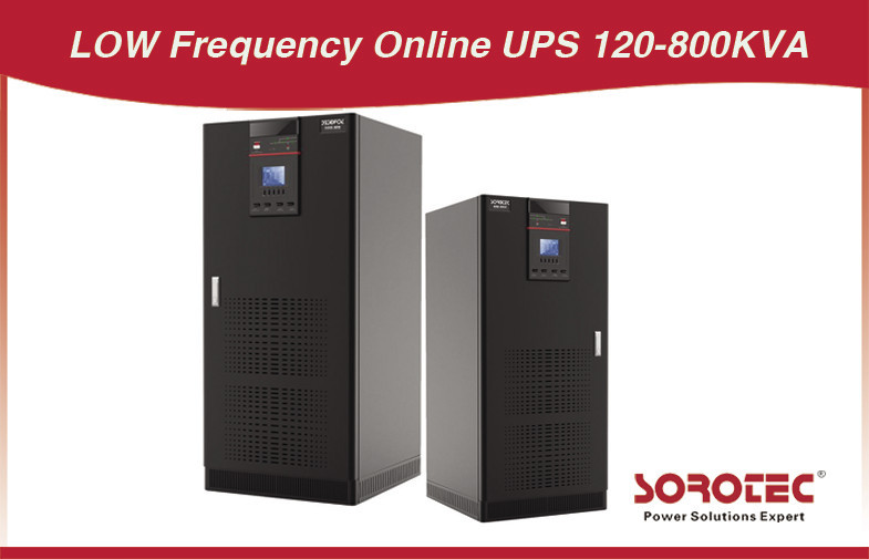 Conversion double 120 - 800KVA basse fréquence UPS en ligne et sans interruption d'alimentation 50/60 HZ